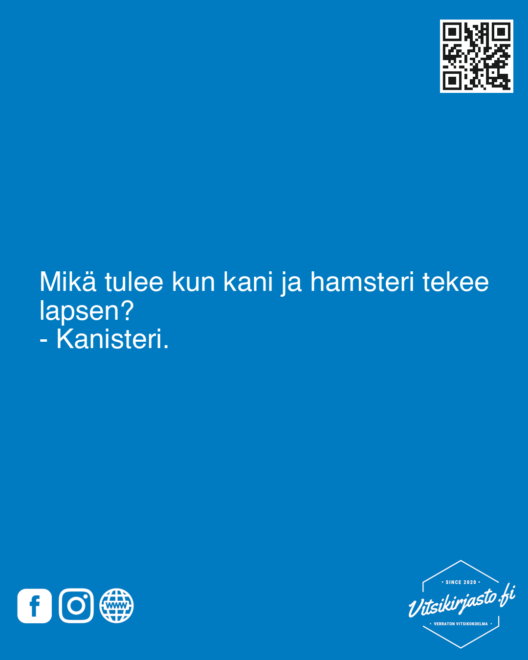 Mikä tulee kun kani ja hamsteri tekee lapsen?